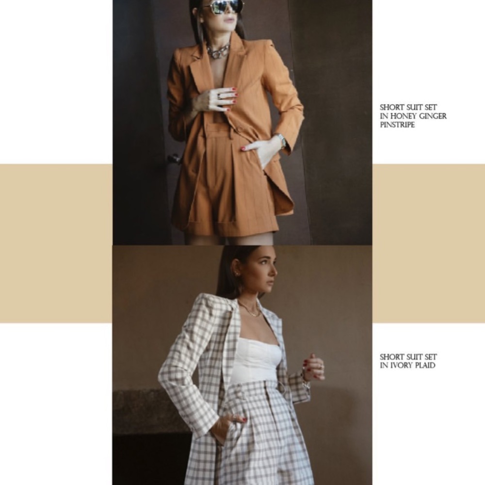 Danielle Bernstein Pinstripe Boyfriend Blazer - Picture 7 of 7